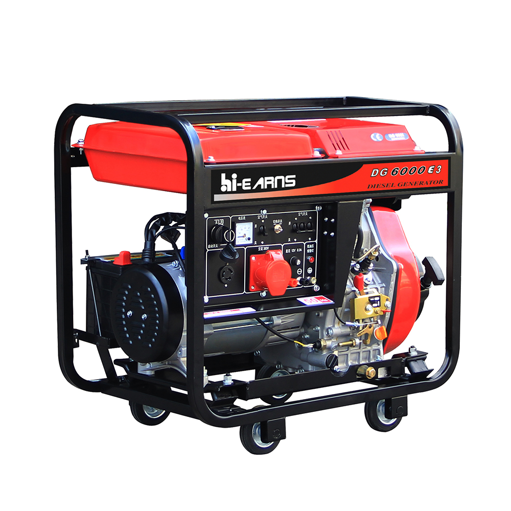 open type portable 5 kva 3 phase generator DG6000E3