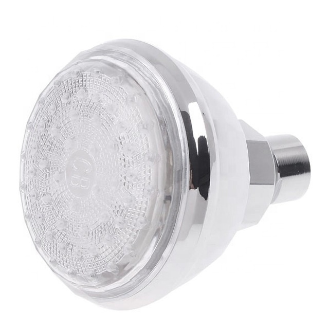 Home Bathroom 7 colors lighting change water pressure driving smart led shower head