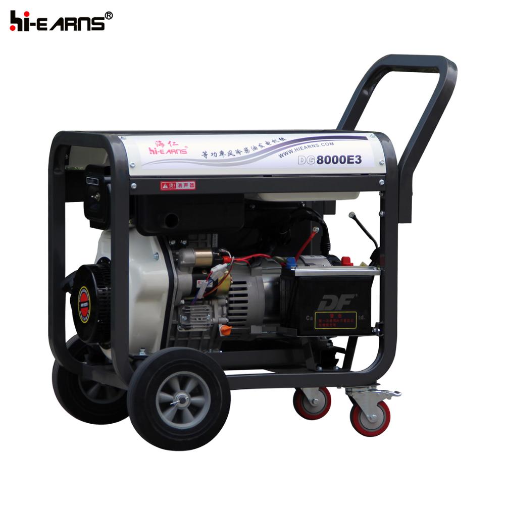 6KW diesel generator with equal power output for single and three phase voltage