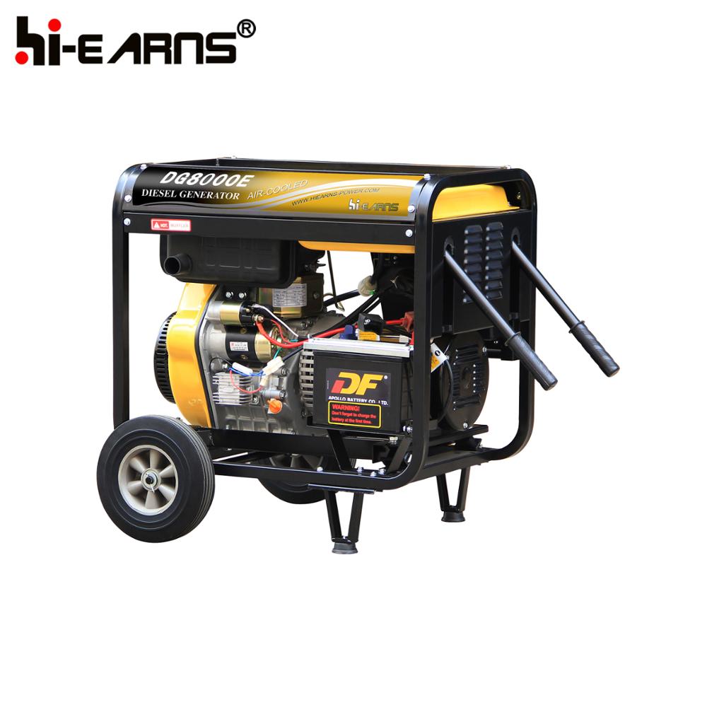 6KW Portable with decorate cover plate and Fujian type frame diesel generator