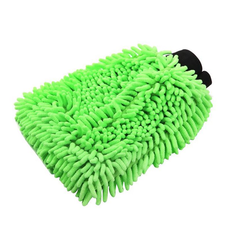 Eco-friendly non-woven cloth mitt chenille car cleaning glove