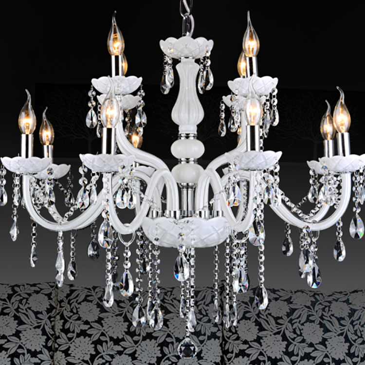 Empire Ring Diamond Crystal Commercial Office Big Size Chandelier