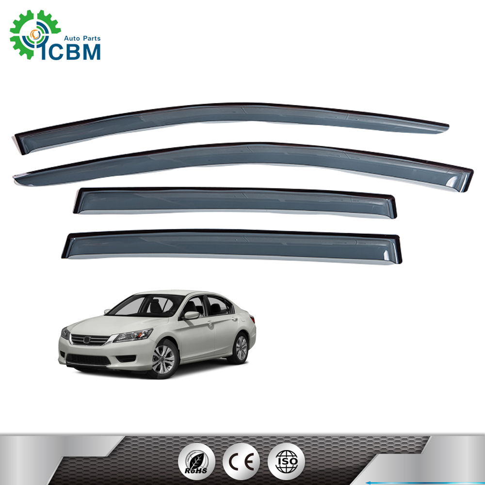 Car Acrylic Sheet Injection Door Window Visors Deflector Black for car door visors