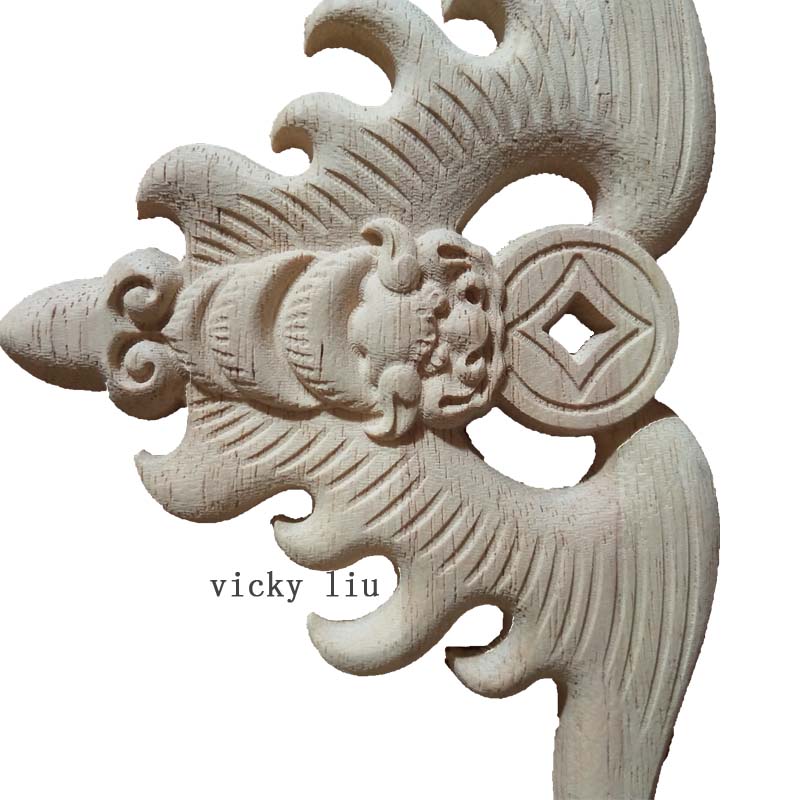 Furniture Decoration Onlay Chinese dragon wood carving