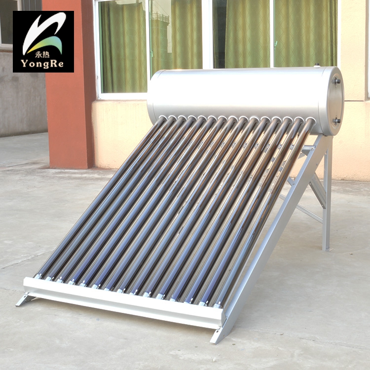 China Glass Vacuum Tube Stainless Steel Tank And Frame Solar Water Heater