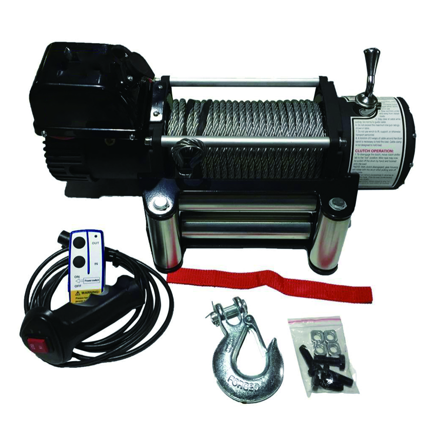 Wholesale 12000lbs 12V 4x4 Off-Road Electric Car Winch for ATV/UTV/Car