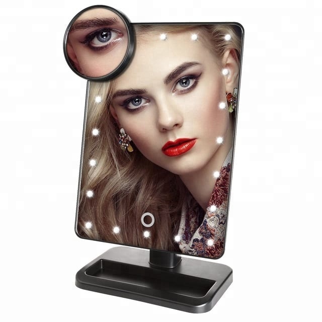 Cosmetic led mirror for girls powered by battery