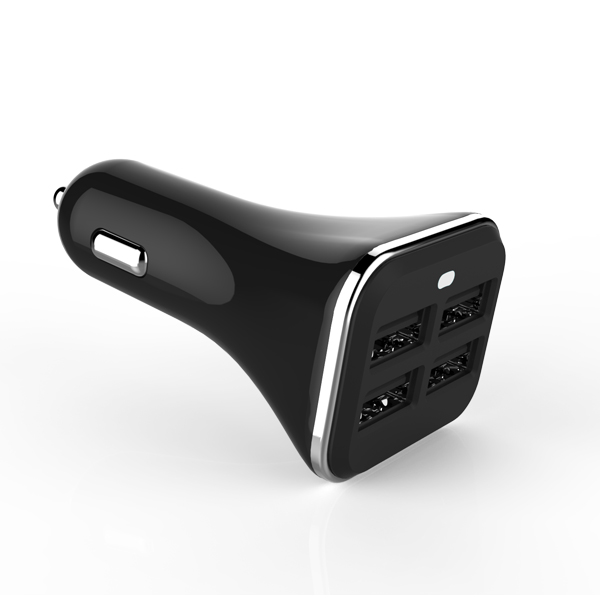 5V/3.4A Wholesale 4 USB Port Car Charger