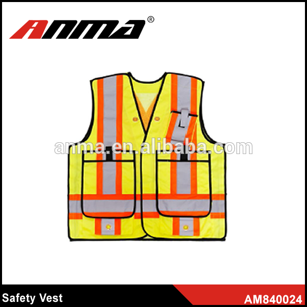 hi-vis string custom warning Vest with pockets / new design safety vest