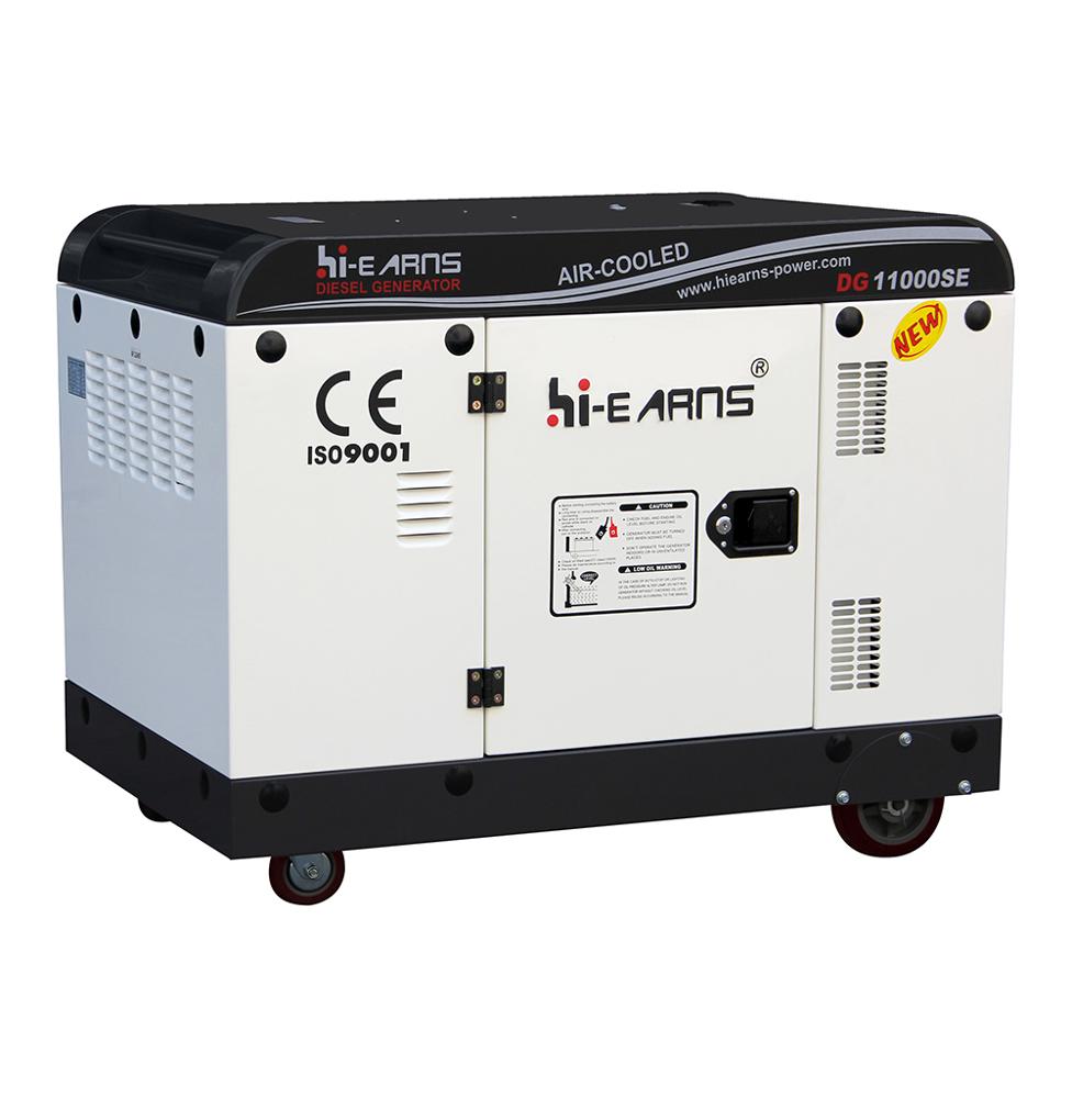 Air cooled 198 engine 7.5kva 8kva silent diesel generator