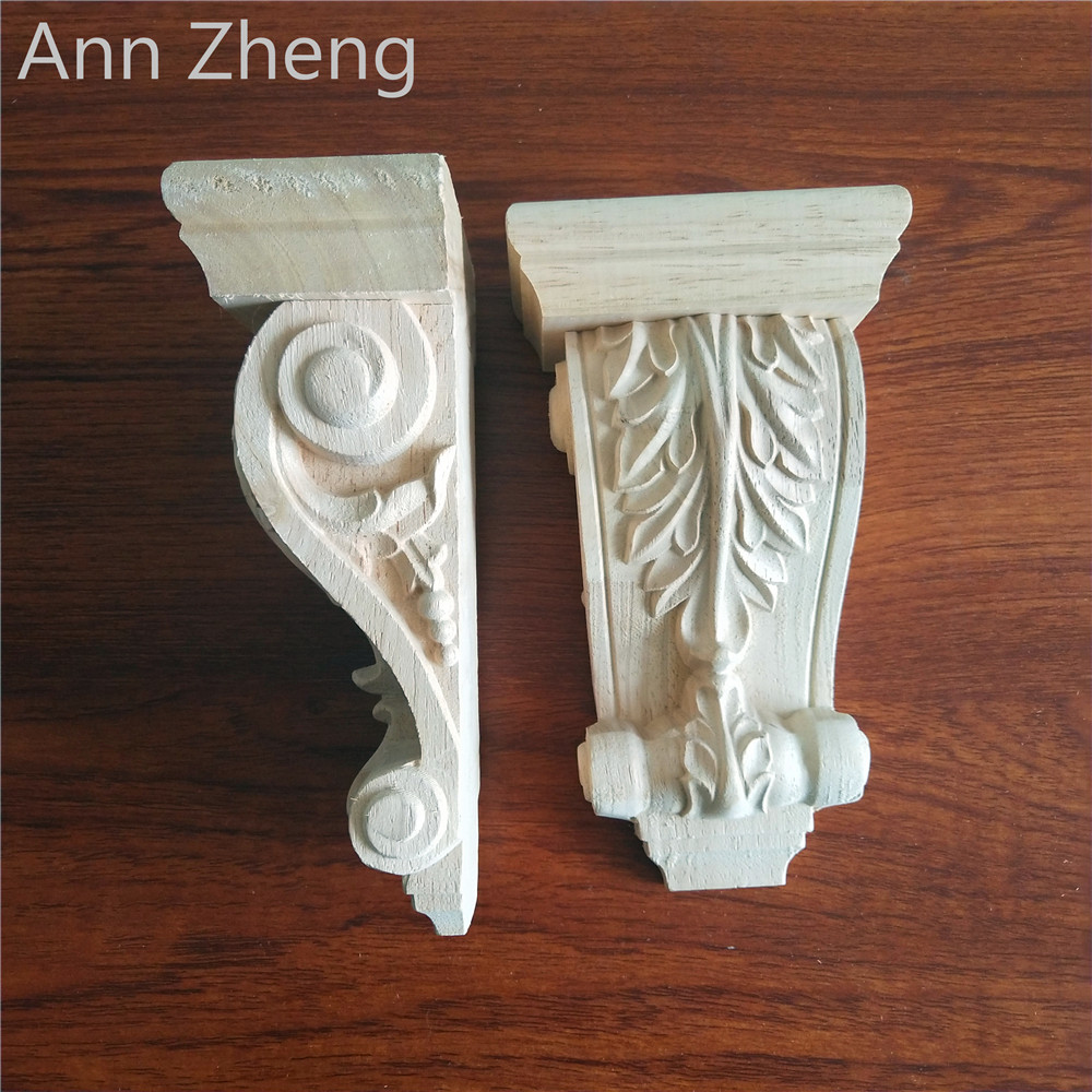 solid wood material and elegant home decoration wooden corbels