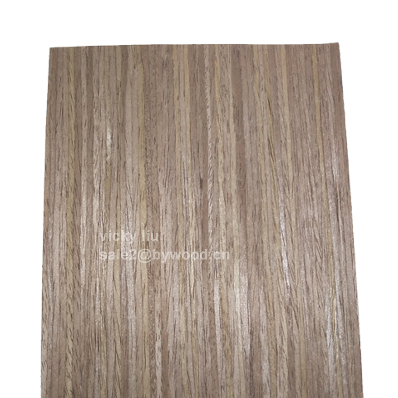 walnut Chou-heung wood diagonal grain Background wall skin Recon wood veneers furniture surface cover veneer