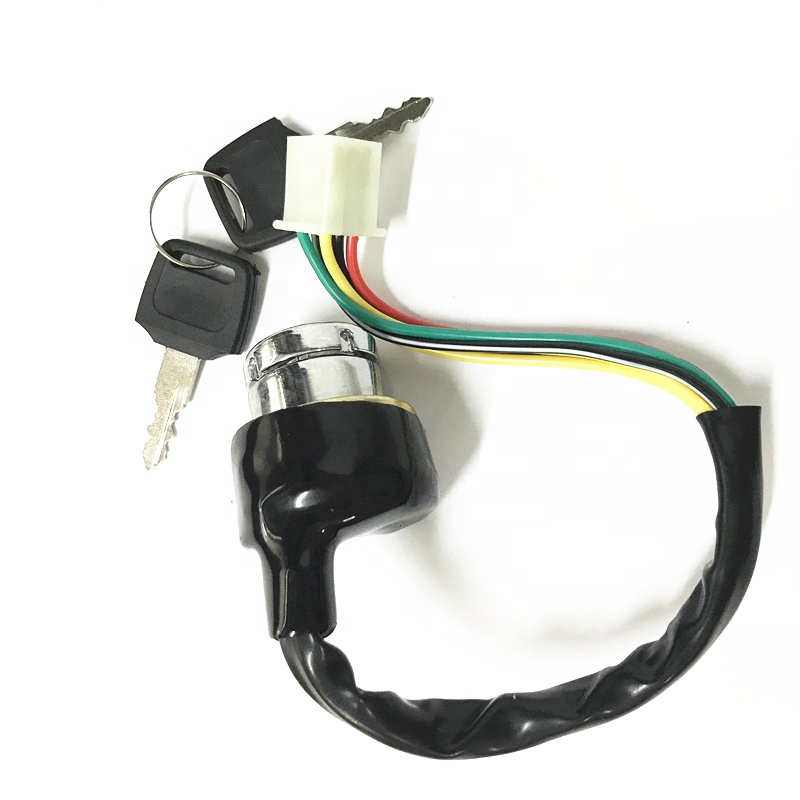 Motorcycle 3 position ignition switch with two keys