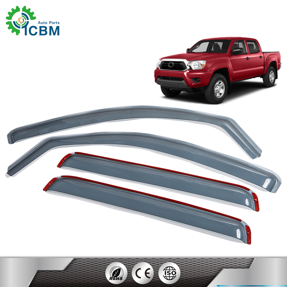 Auto door rain guard car wind deflector door visor window visor for 2005-2015 IN-CHANNEL