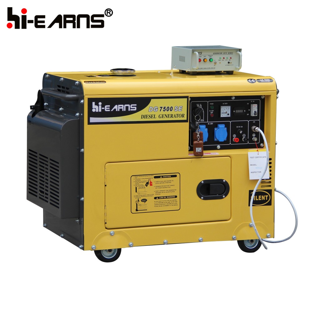 5.5KW diesel generator Price with digital Panel ATS remote Start