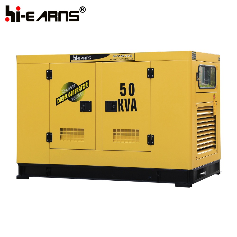 50KVA 40KW CE ISO9001 silent electric diesel generator price