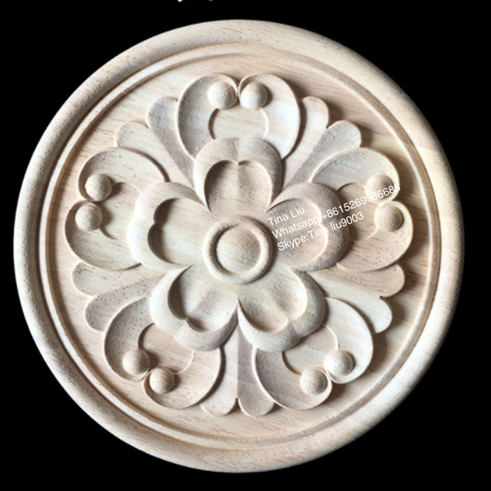 decorative carved wood appliques and onlays for furnitures