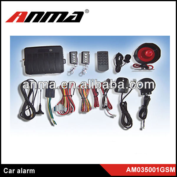 CE onetwo-way car alarm system giordon car alarm system