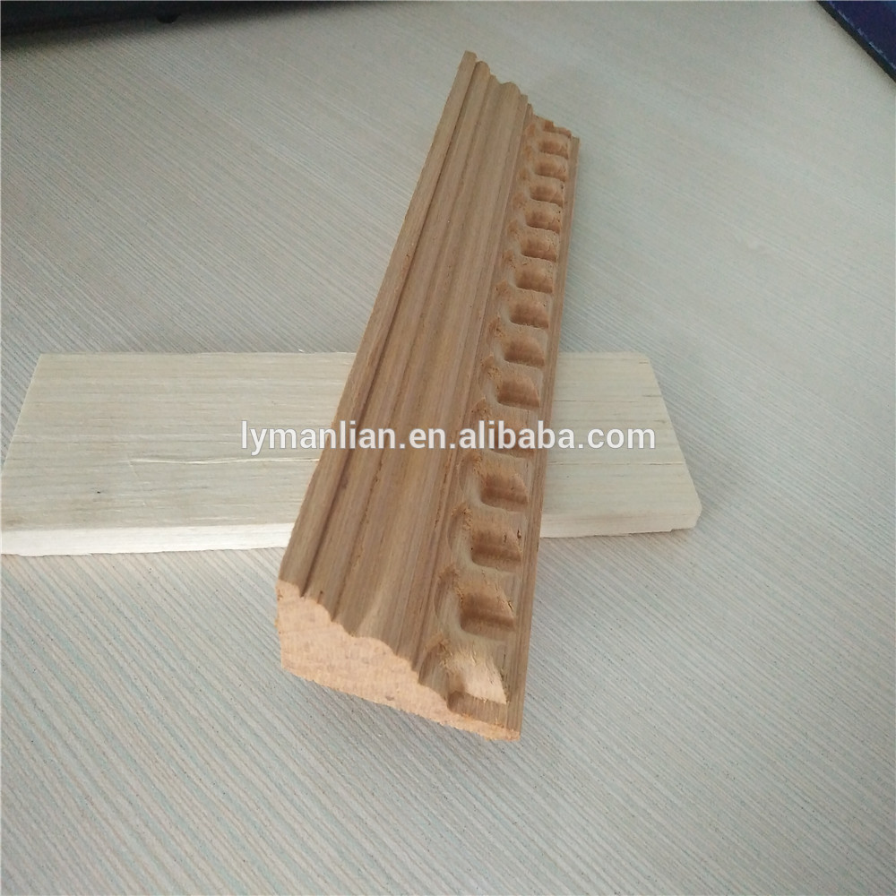 Piano design wood moldings reed style moulding reconstituted timber molding