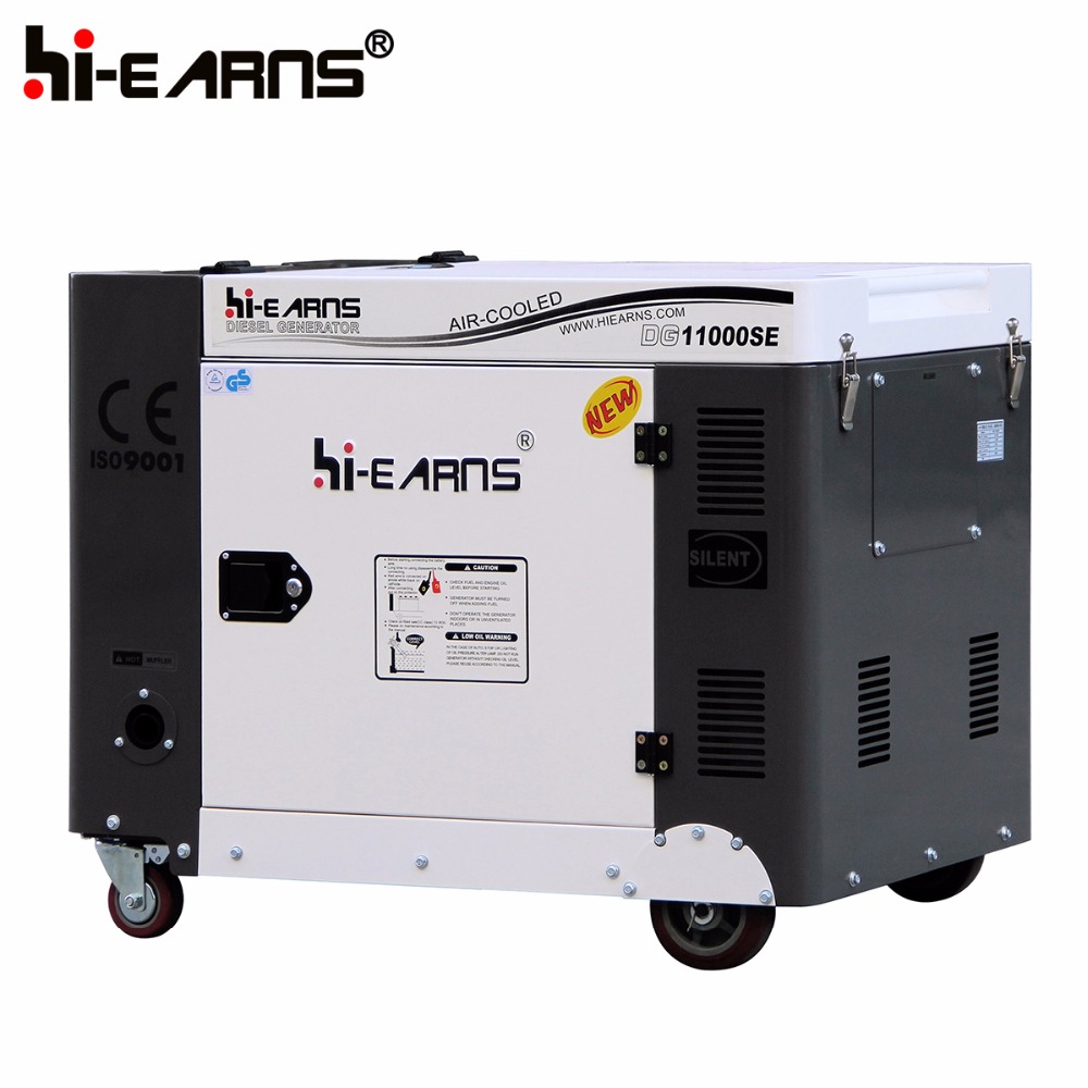 Air cooled diesel engine 198 silent 7.5KW 10kva diesel generator price