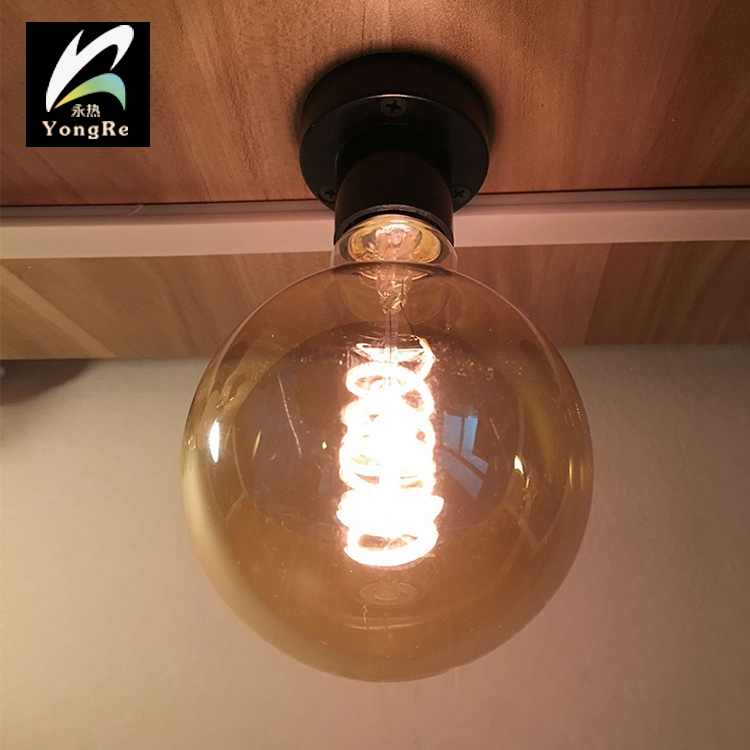 Mediocre Vintage G125 Led Filament Bulb With Amber