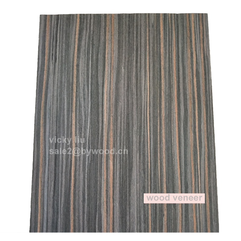 Furniture surface cover veneer recon ebony wood veneers decorate surface