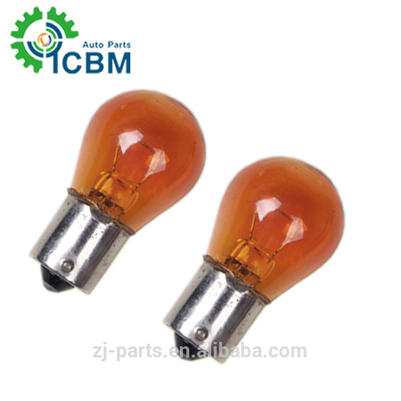 Forest Of Shadows Chrome Natural Amber car light  Halogen Bulb  WY21W PY21W P21W P21 5W