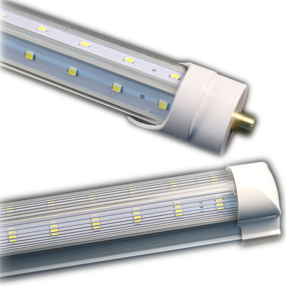 Integrated Cooler Door T8 6 feet 1800mm 39W SMD2835 85-277V V-Shaped led tube light