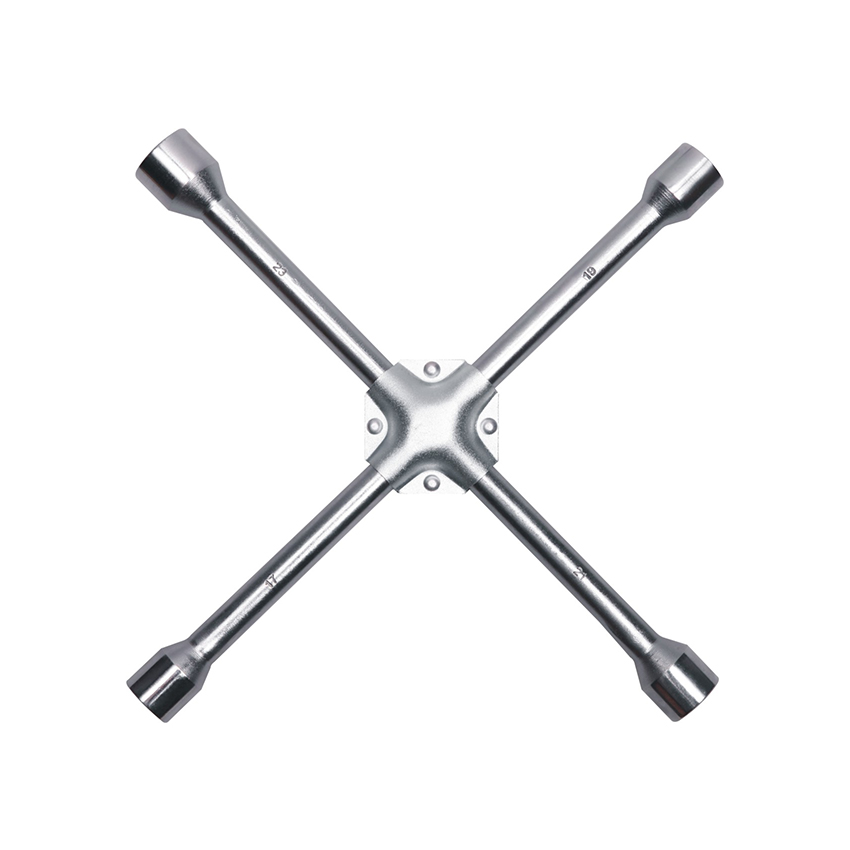 14mm Thick silver spray belt clip with cross wrench For Car Tire Repair