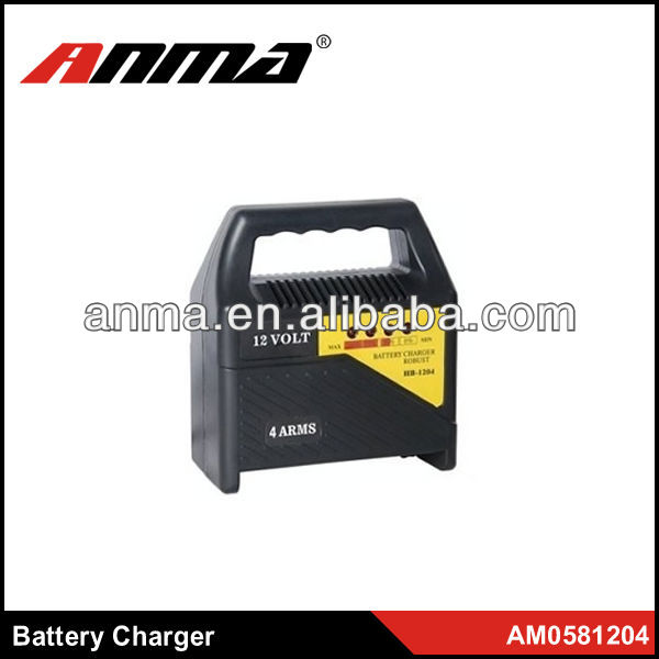 High quality portable 4-6AMP car battery charger dry charged car battery n55