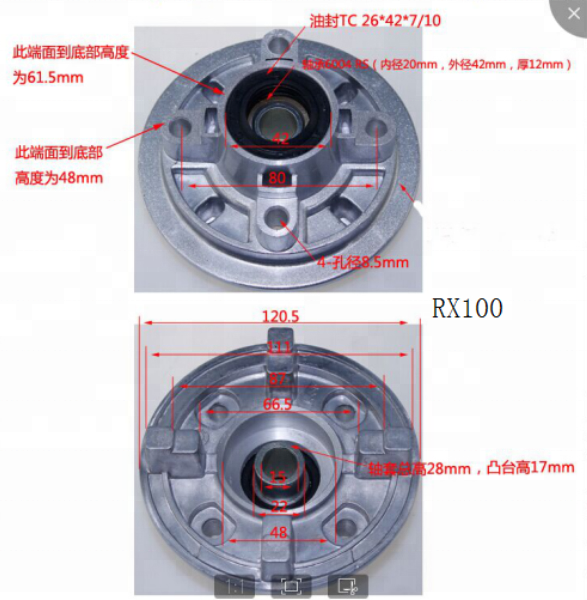 rx100 motorcycle spare parts wheel rear hub motorcycle sprocket seat