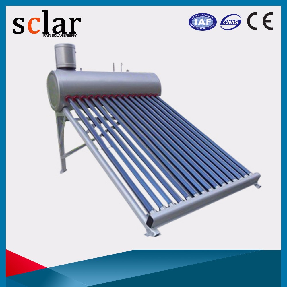 300L solar energy storage tank solar water heater with stainless steel assistant tank