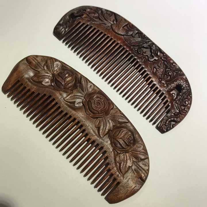 natural  beard hair wood   comb  for mustaches