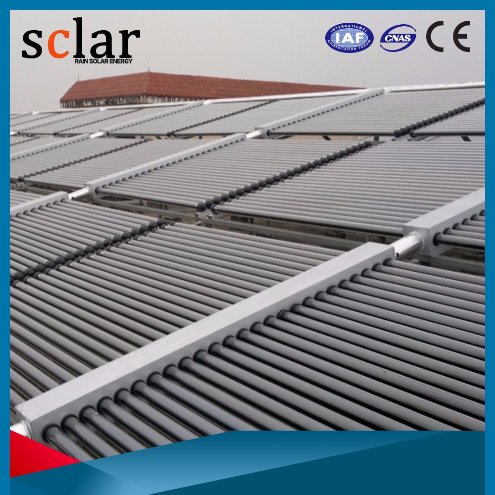 High efficiency CE approved antifreeze heat pipe vacuum tube solar collector