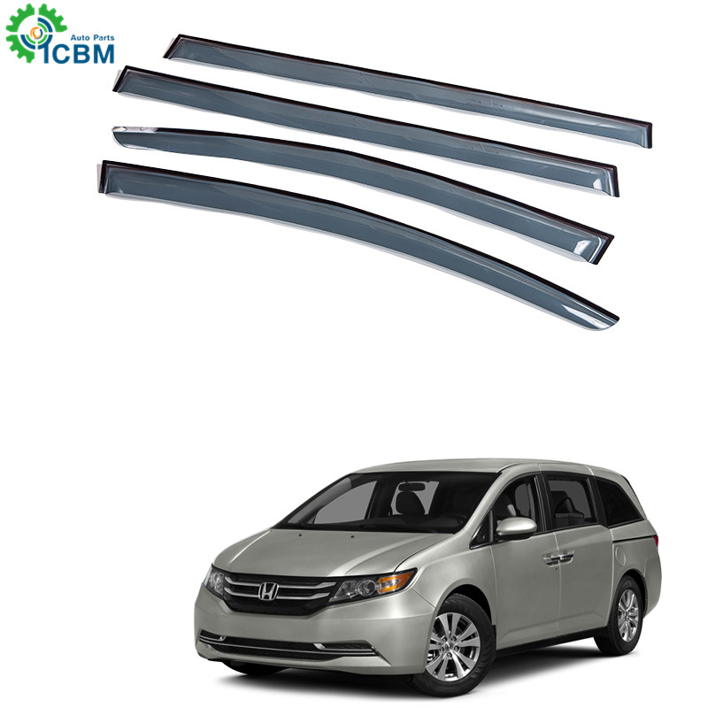 Auto accessories dark smoke Rain shield sun visor car window visor rain guard Wind deflectors