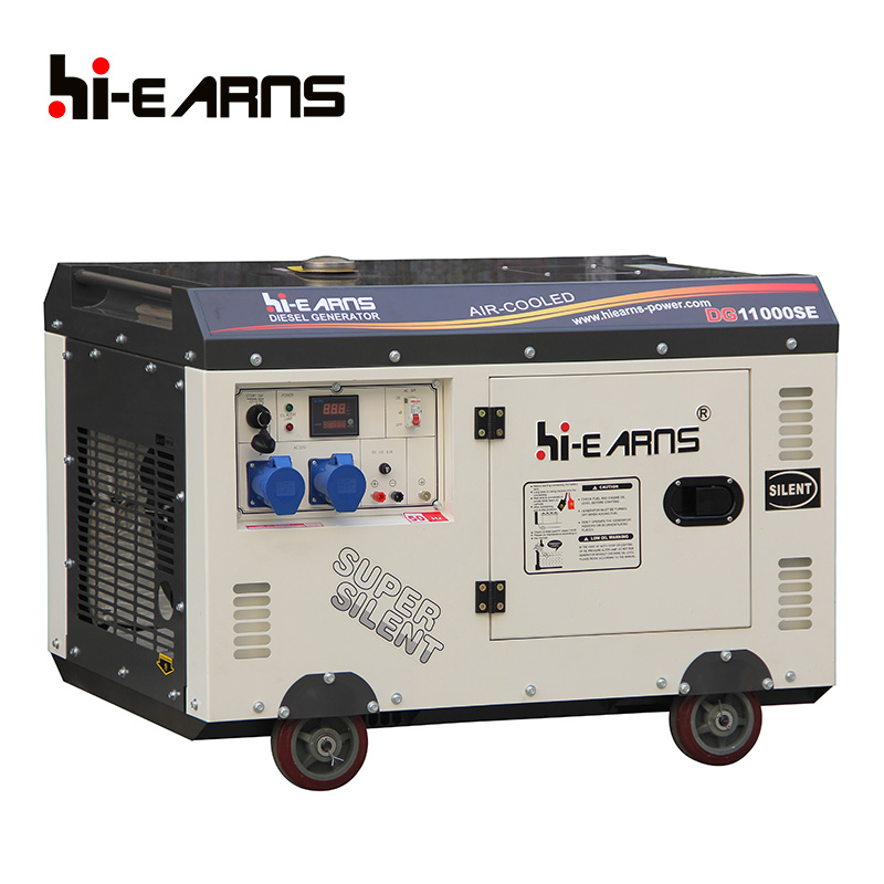 Single phasee 8kw 198 engine air cooled silent type diesel generator with cheap price