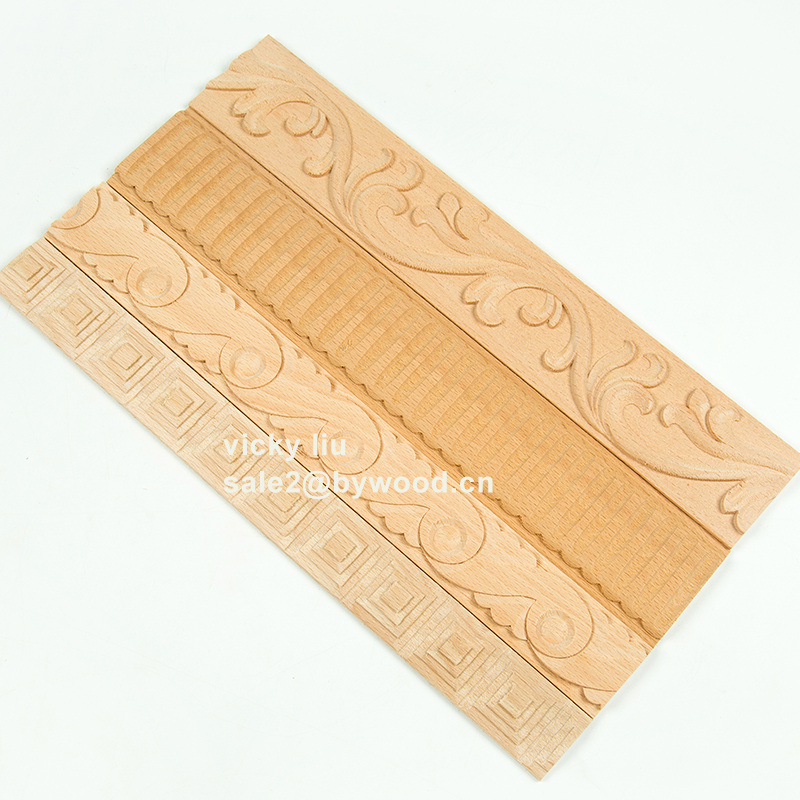 Furniture decoration edge carved wood moulding