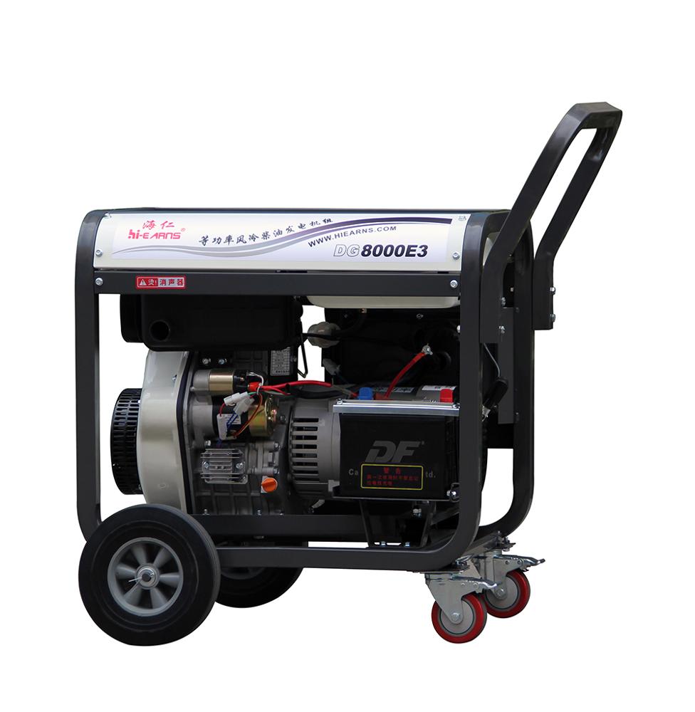 6KW diesel generator three phase electric start portable