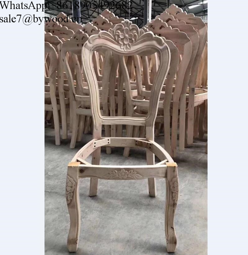 European carving  wood  chair frames wholesale french louis style wooden design antique dining chair frame