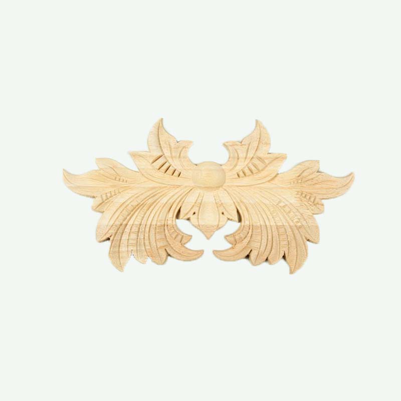 wood carving Unpainted Rubberwood carved Crab Furniture Decoration