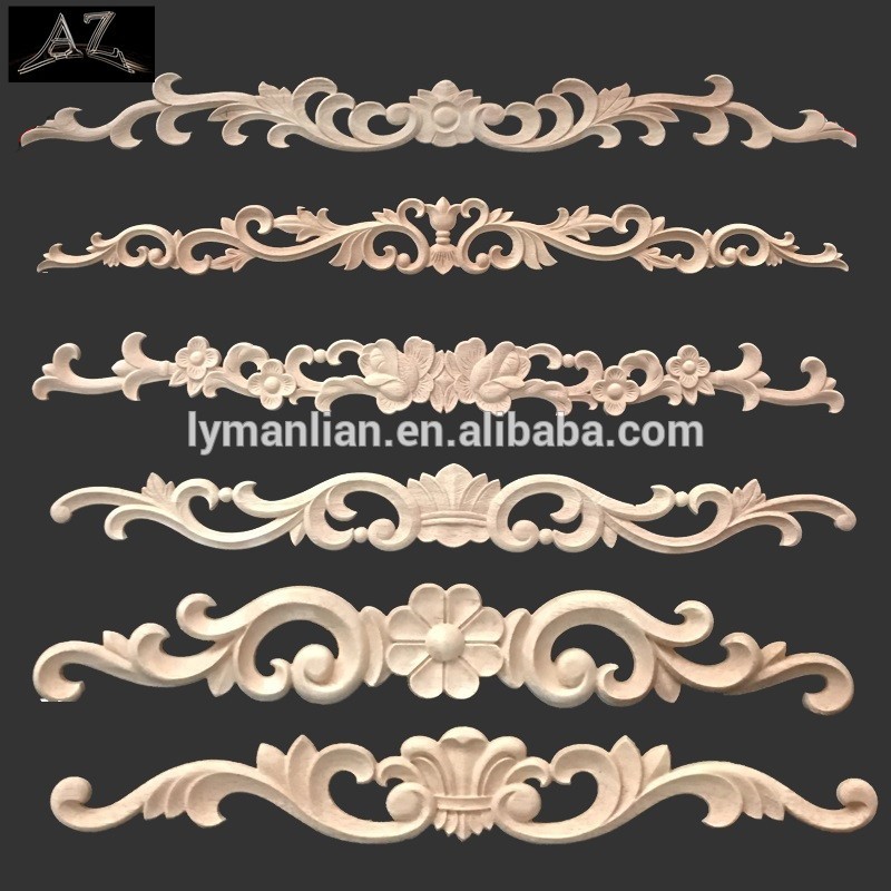 Teak wood moulding home decoration carved wood onlay