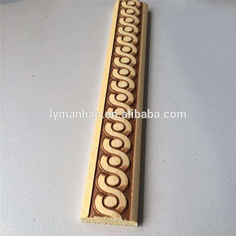 Living room design mouldings in wood material wood beedings