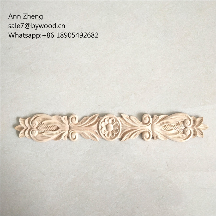 Solid WoodCarving decorative furniture wood onlays appliques