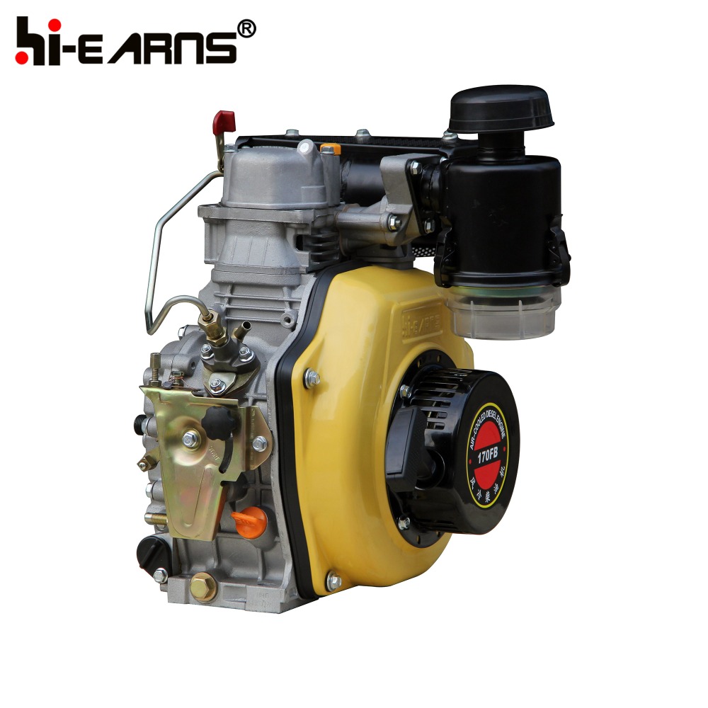 HR170FB air-cooled single cylinder diesel engine thread shaft