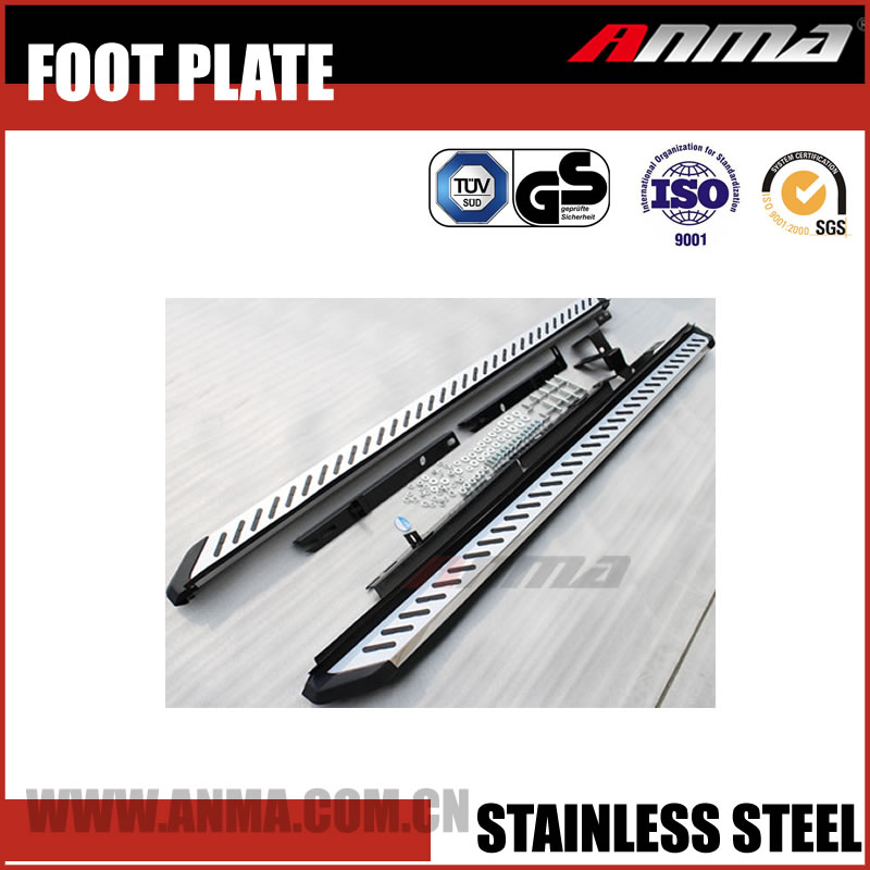 Stainless steel flatbed truck side rails led car door sill plate