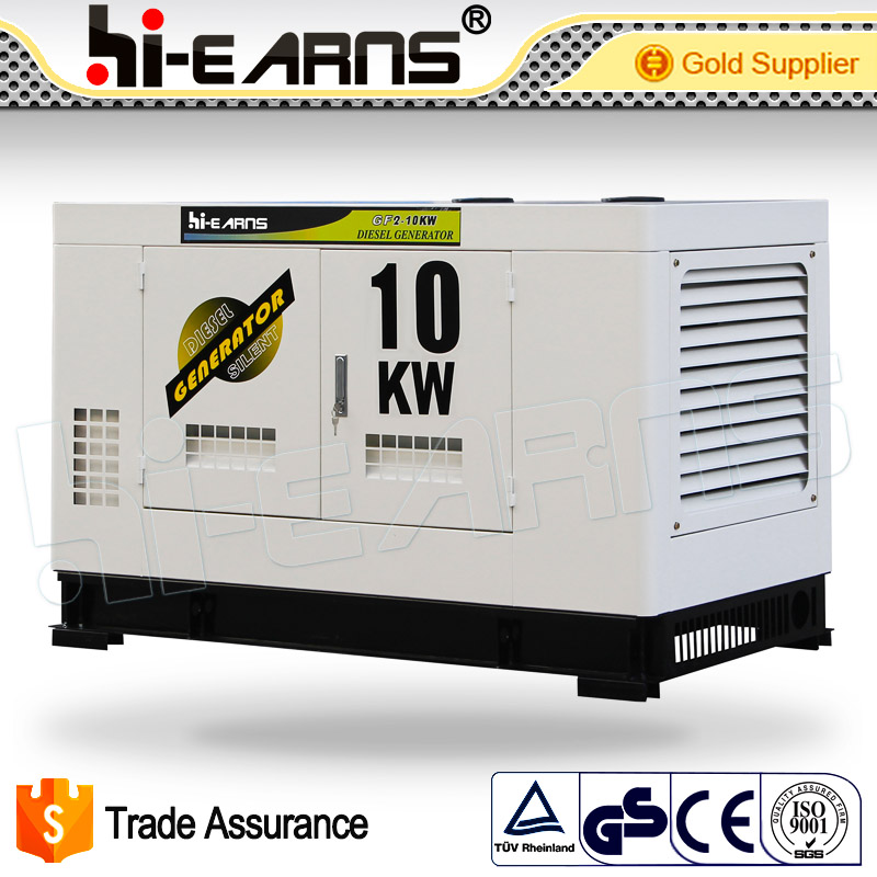 50Hz 10kva 10kw single phase portable water cooled silent diesel generator