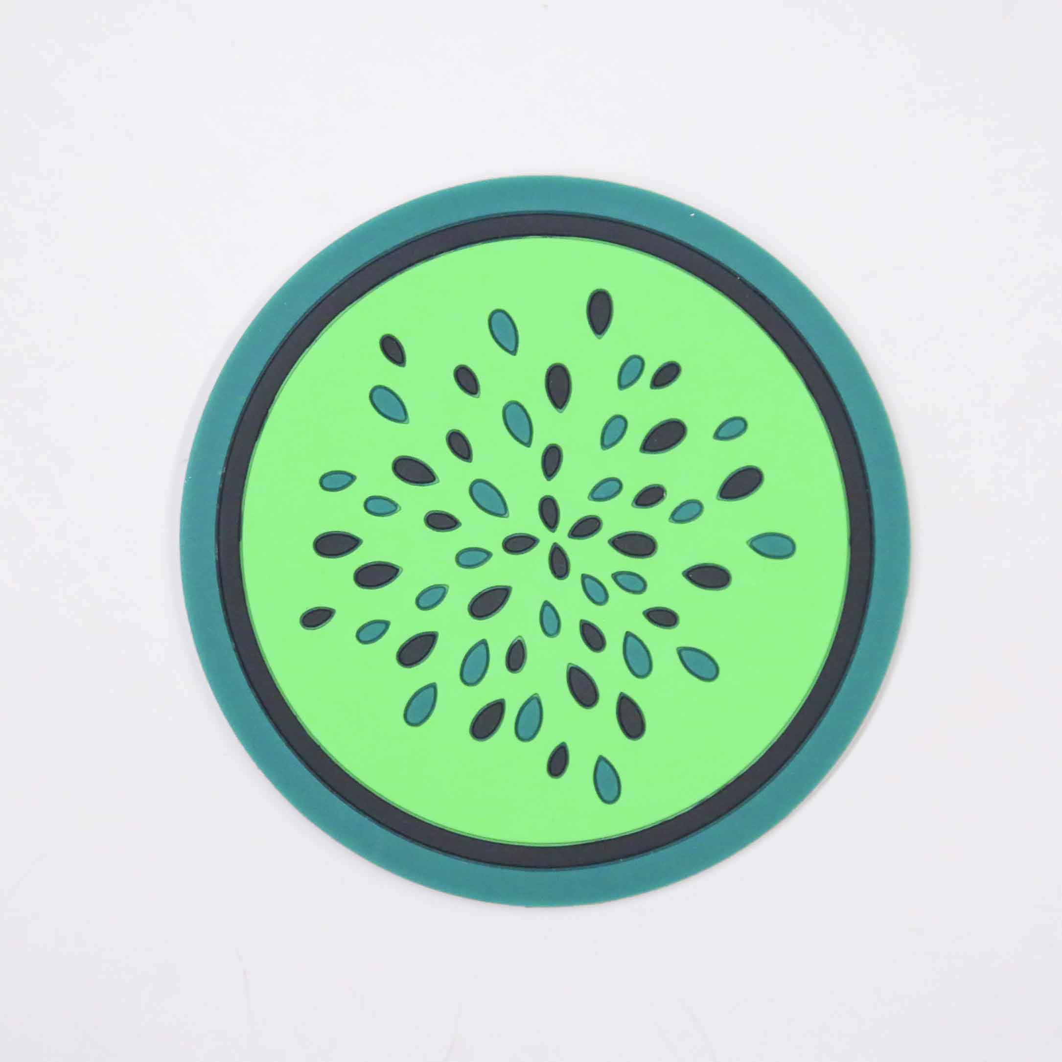 Tabletex Heat resistant Fruit design  pvc cup mat soft pvc glue coaster