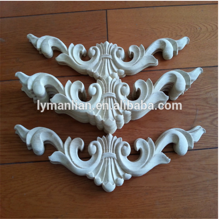 Hand Decorative Carved Antique Wood Applique And Onlay