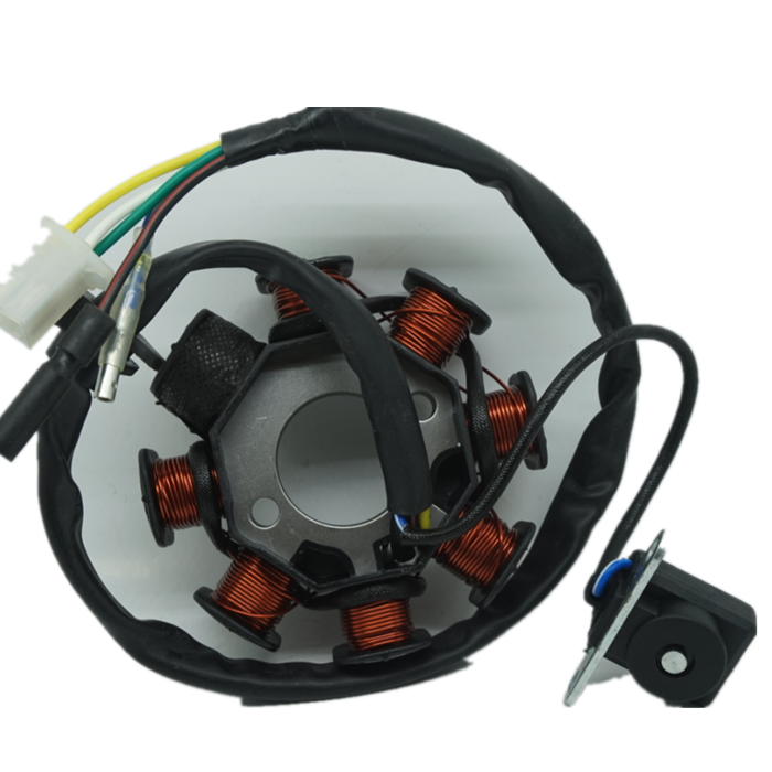 Hot Sales Motorcycle Direct Current 12V Copper  8 Poles  GY6-150 Magneto Stator Coil