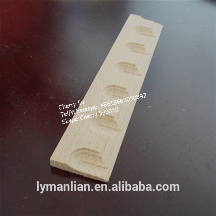 solid beech Carved Wood Mouldings Home Decor